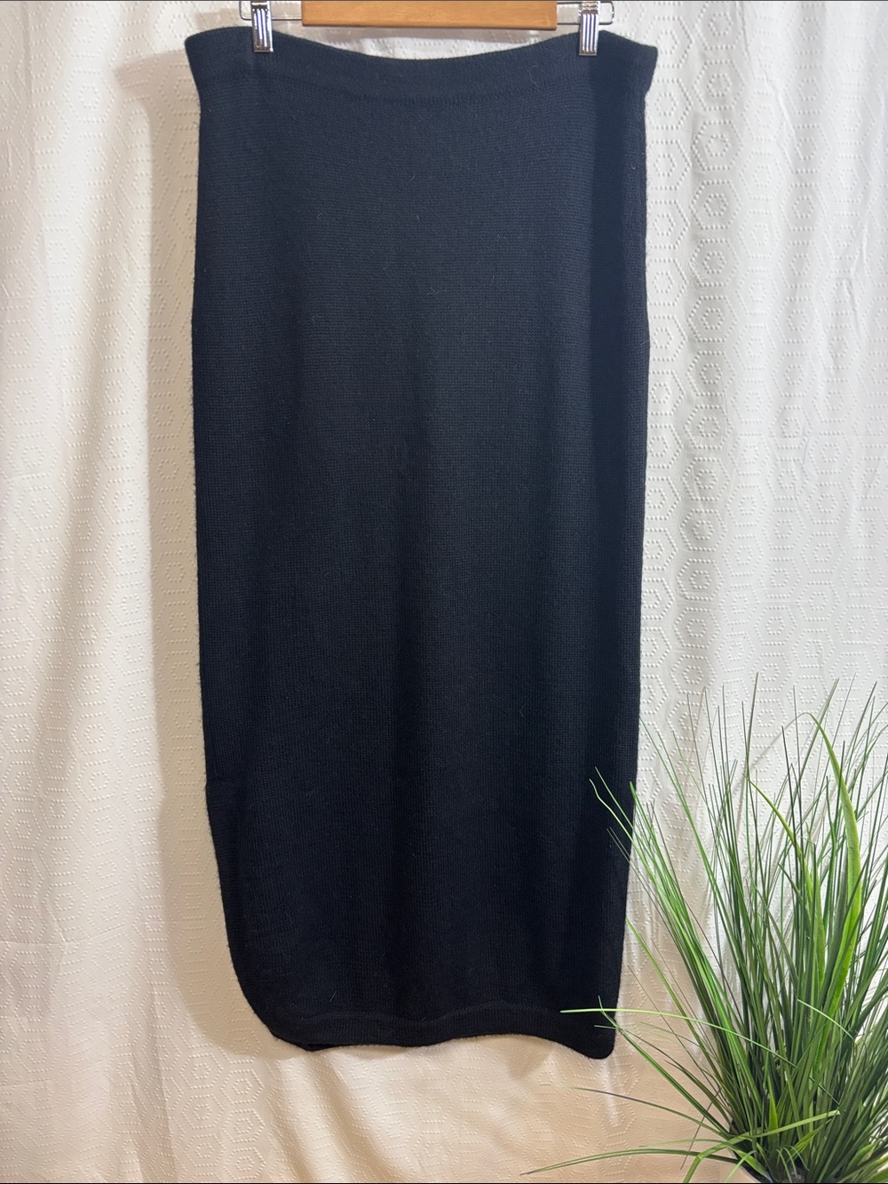 Alpaca Wool Maxi Skirt XL